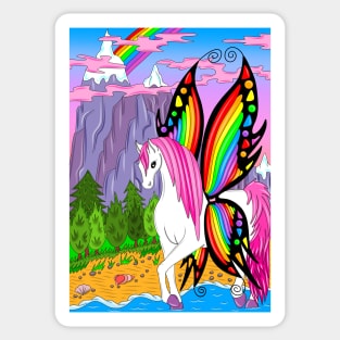 Butterfly pegasus Sticker